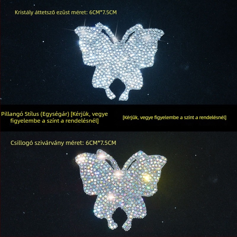 Karikatúra motívummal ellátott matrica, kristály üveg, öntapadós dekoratív burkolat (Márka: Bright Flash; Anyag: Rhinestone glass; Telepítés: Öntapadó; Mintázat: Karikatúra)