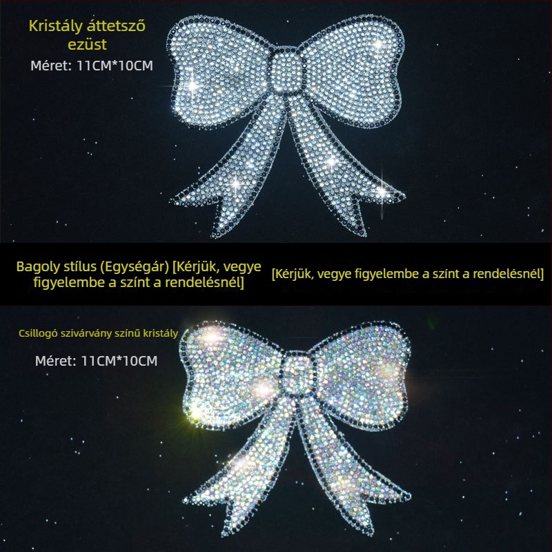 Karikatúra motívummal ellátott matrica, kristály üveg, öntapadós dekoratív burkolat (Márka: Bright Flash; Anyag: Rhinestone glass; Telepítés: Öntapadó; Mintázat: Karikatúra)