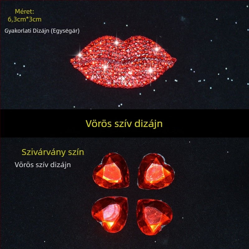 Karikatúra motívummal ellátott matrica, kristály üveg, öntapadós dekoratív burkolat (Márka: Bright Flash; Anyag: Rhinestone glass; Telepítés: Öntapadó; Mintázat: Karikatúra)