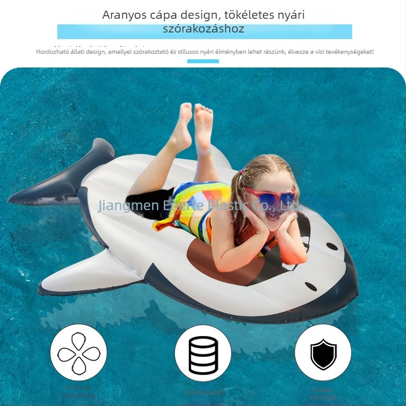Felfújható cápa úszó deszka – PVC anyag, Modell: Floating Raft - Shark, Márka: Enert