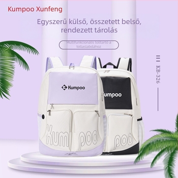 KB-326 KUMPOO Badminton/Tennis Táska, PU Anyag, Szintetikus Bőr, Logó Nélküli, Felnőtteknek
