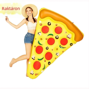 Pizza alakú felfújható úszó lounge szék, összecsukható, környezetbarát PVC-ből, Guangge