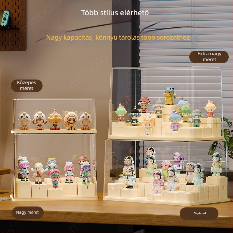 Figurák tároló doboz — átlátszó PET, modell 1397/1398/1399/1400, testreszabható