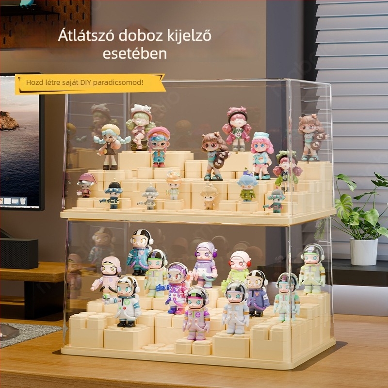 Figurák tároló doboz — átlátszó PET, modell 1397/1398/1399/1400, testreszabható