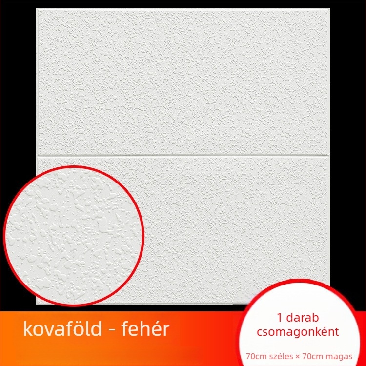 3D önállóan tapadó falikép XPE habból, egyszínű, vízálló, diatomos agyaghatás