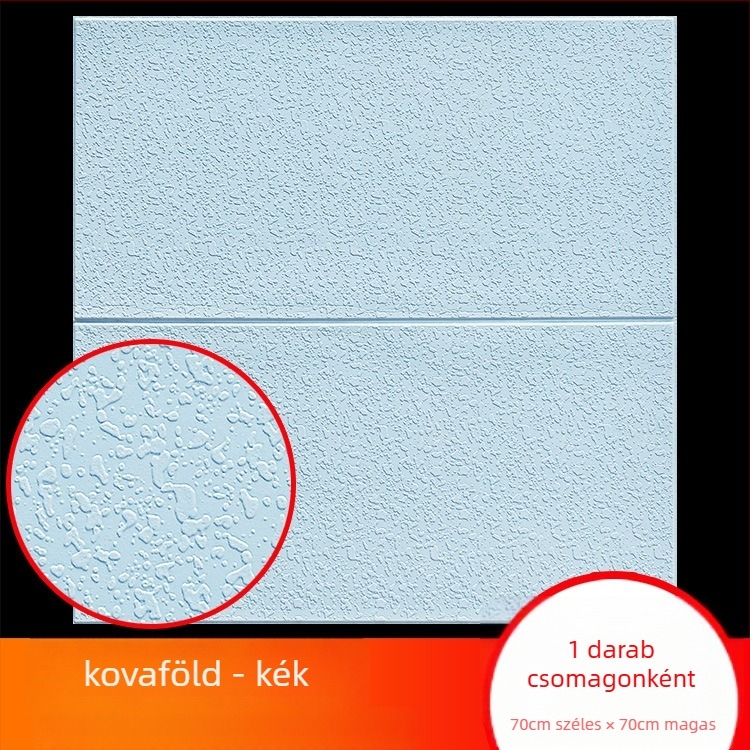 3D önállóan tapadó falikép XPE habból, egyszínű, vízálló, diatomos agyaghatás