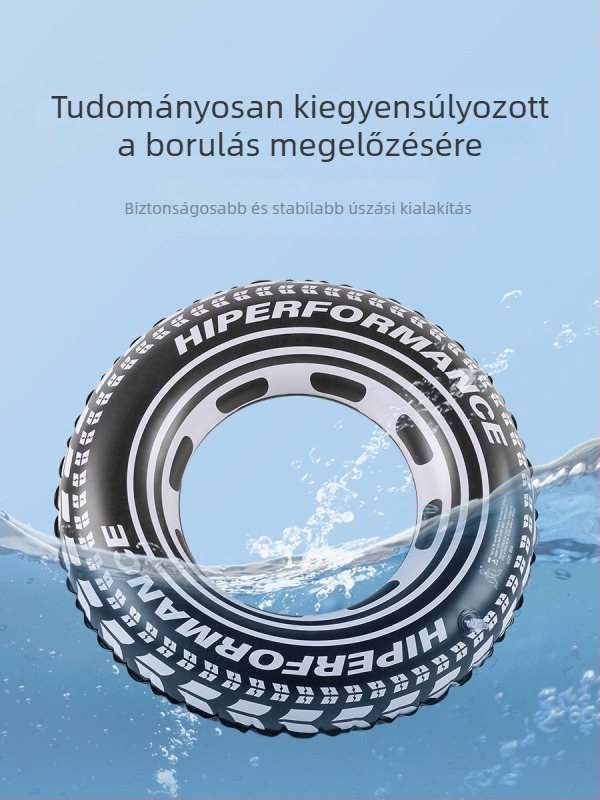 Felnőtt úszógyűrű nyomtatott mintával, PVC környezetbarát anyagból, úszáshoz és vízben sétáláshoz