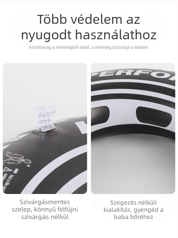 Felnőtt úszógyűrű nyomtatott mintával, PVC környezetbarát anyagból, úszáshoz és vízben sétáláshoz