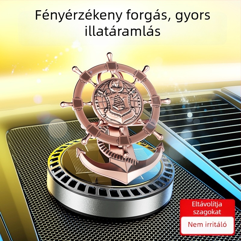 Card Pie Autó Ülés Aromaterápiás Diffúzor — Napelemes, Ülésre Szerelve, Kormányos Inspirált Dizájn