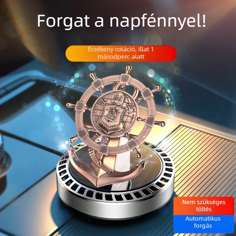 Card Pie Autó Ülés Aromaterápiás Diffúzor — Napelemes, Ülésre Szerelve, Kormányos Inspirált Dizájn
