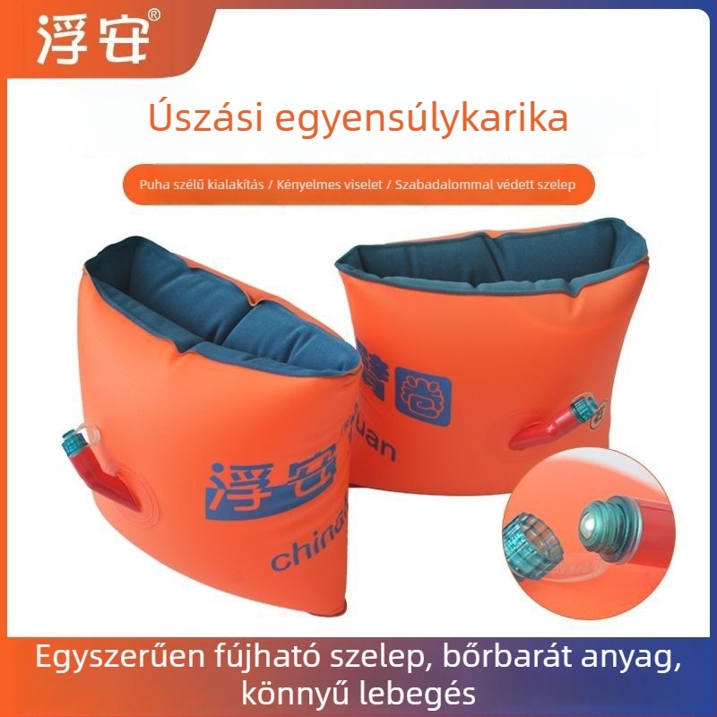 Gyerekeknek szóló úszó kargyűrű – műanyag, egyszínű