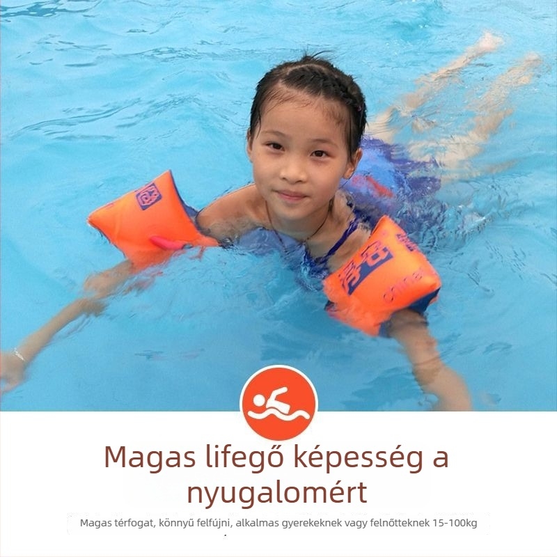 Gyerekeknek szóló úszó kargyűrű – műanyag, egyszínű