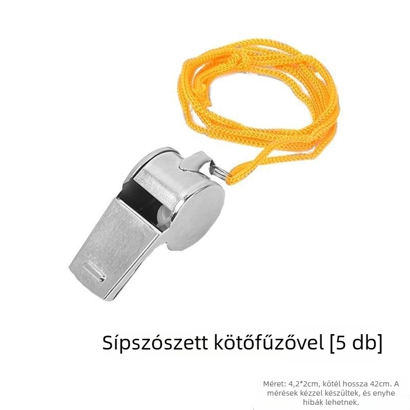 Rozsdamentes acél síp kültéri használatra – túlélés, játékvezető, testnevelés tanár, katonai kiképzés