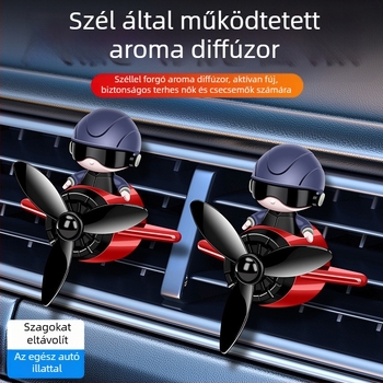 Autóba rögzíthető aromaterápiás diffúzor – jázmin illat, 5–10 ml, műanyag, 16–30 napos hatástartam