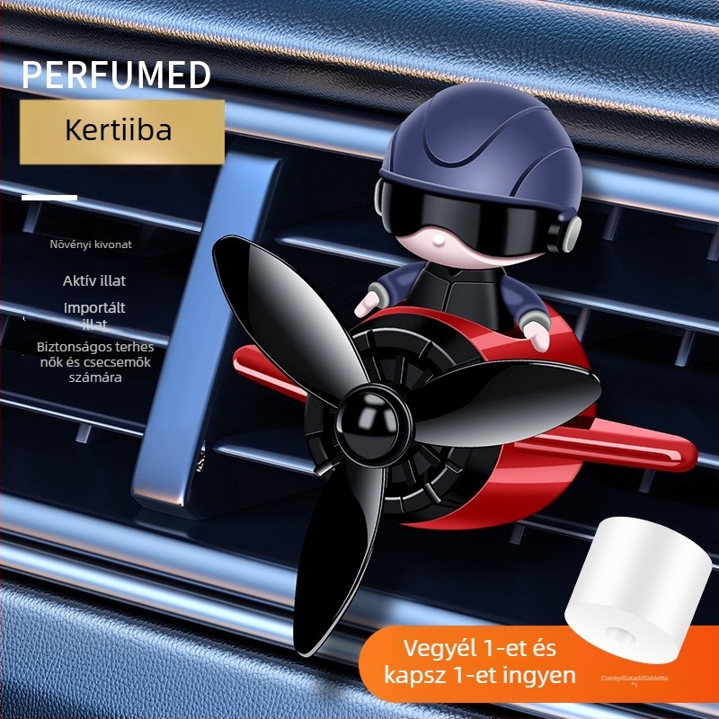 Autóba rögzíthető aromaterápiás diffúzor – jázmin illat, 5–10 ml, műanyag, 16–30 napos hatástartam