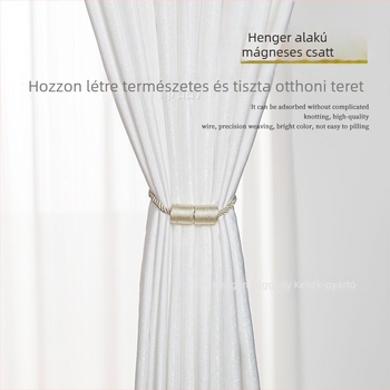 Cilinderes mágneses függönygomb – fúrás nélküli rögzítő, mágnes a függönyhurokhoz, modern minimalista stílus, testreszabható