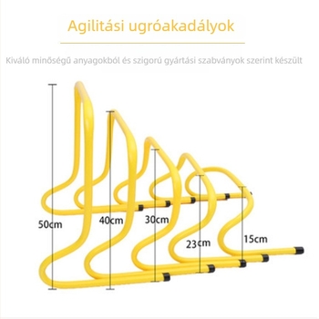 Futball edzési akadályok, görbült ugróakadályok, edzőfelszerelés az agilitáshoz, ABS akadálykeret