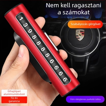 Fém autó ideiglenes parkolási rendszám tartó – Runner, modell 123