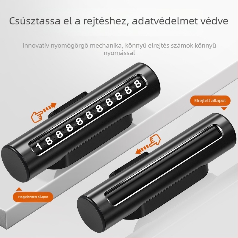 Fém autó ideiglenes parkolási rendszám tartó – Runner, modell 123