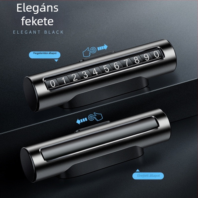 Fém autó ideiglenes parkolási rendszám tartó – Runner, modell 123