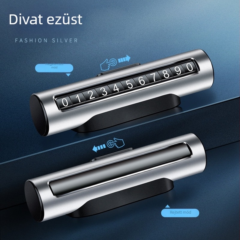 Fém autó ideiglenes parkolási rendszám tartó – Runner, modell 123