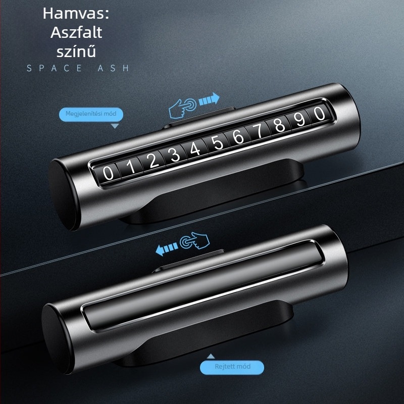 Fém autó ideiglenes parkolási rendszám tartó – Runner, modell 123