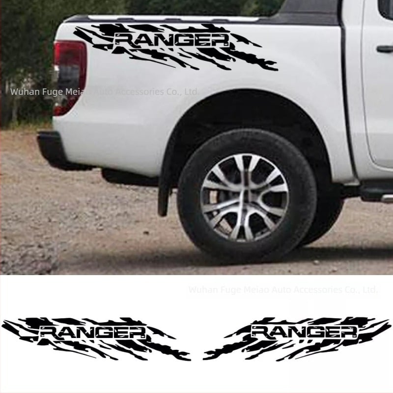 Karosszéria matrica – Ranger pickup oldalsó csík (ragasztó, anyag: matrica, minta: ahogy látható)