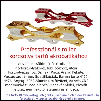 Inline korcsolyák alumínium ötvözetből készült kerettel és keréktartóval