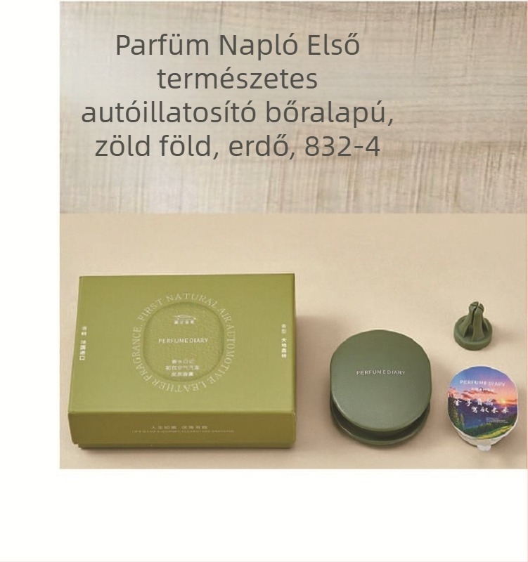 Perfume Diary autóillatosító báránybőr textúrával — Grass Wood illat, 10–20 ml, ventillációs klipsz, >90 napos tartósság