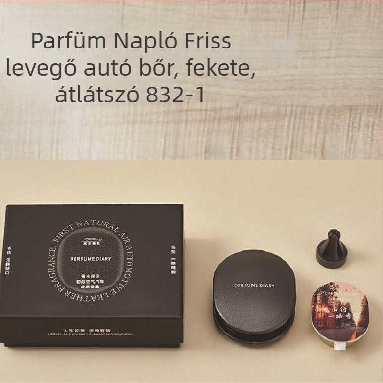 Perfume Diary autóillatosító báránybőr textúrával — Grass Wood illat, 10–20 ml, ventillációs klipsz, >90 napos tartósság