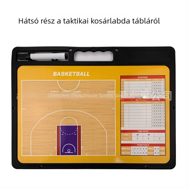 Mágneses taktikai tábla kosárlabda, futball és röplabda számára – törölhető demonstrációs tábla, ABS, 20 darabos csomag, logó nyomtatás elérhető
