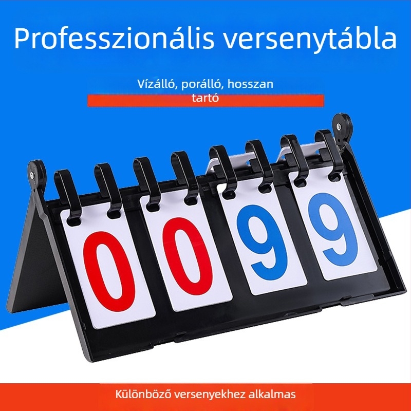 ABS pontozó tábla, 22 darabos készlet, táblázat/cserék/taktikai tábla, különböző sportokra