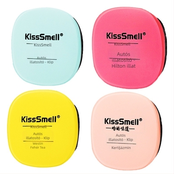 Autó illatosító klipsz – Gardenia illat, 5–10 ml, műanyag, 16–30 nap