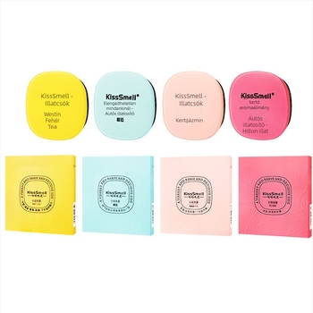 Autó illatosító klipsz – Gardenia illat, 5–10 ml, műanyag, 16–30 nap
