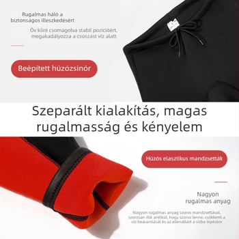 Két részes 1.5 mm-es neoprén-nylon búvárruha – uniszex, meleg a merüléshez és úszáshoz (felső hosszú ujjú + nadrág)