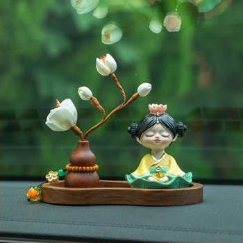 Autó belső dísz – Gyanta, Cartoon stílus, Áldás funkció, Shunjuteng