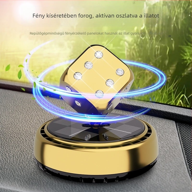 Autóparfüm fémtartóval és virágos illattal (10–20 ml; párolgási idő 61–90 nap; élettartam 3 év)