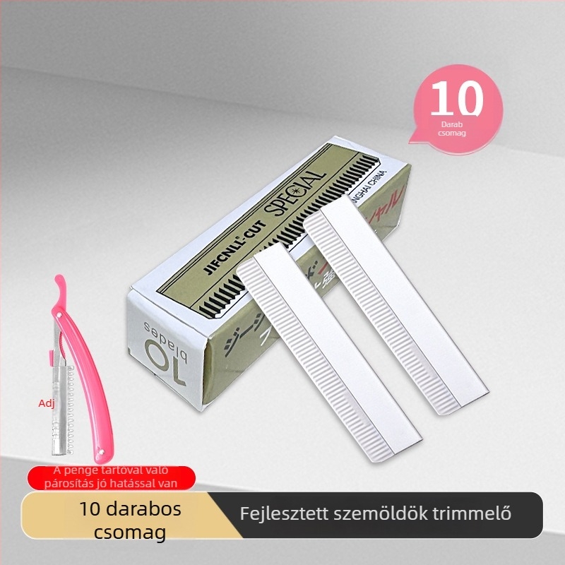 Női szemöldök-trimmelő készlet – rozsdamentes acélból, hordozható, biztonságos kezdőknek