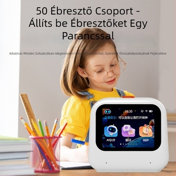 Intelligens ébresztőóra hangvezérléssel, diákoknak és gyerekeknek, tanulási időmérő és önfegyelem