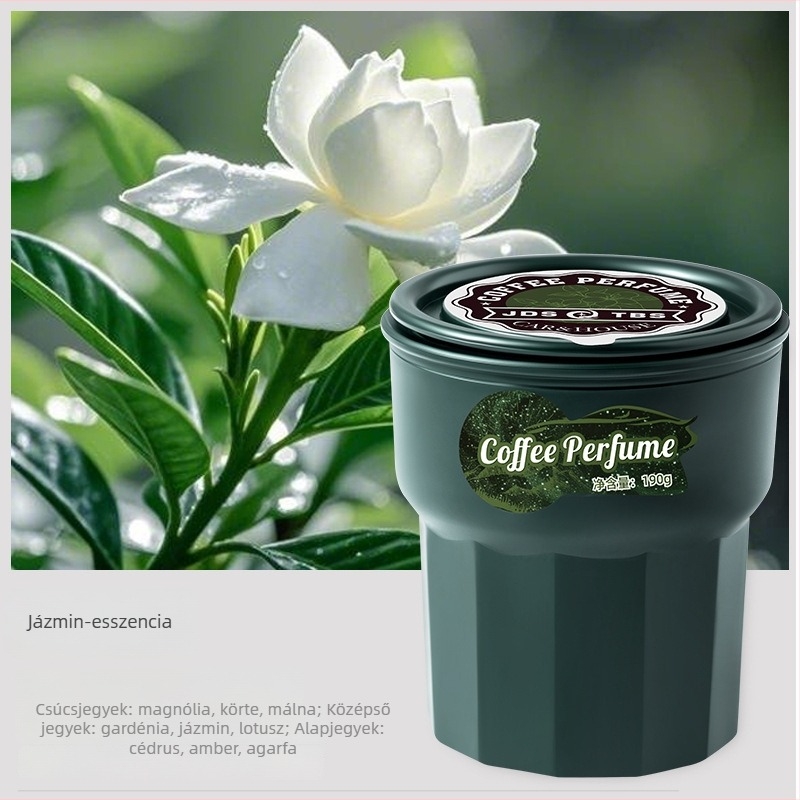 Autóillatosító balzsam Gardenia illattal, 50–100 ml, párolgási idő 31–60 nap, üléshez rögzíthető, műanyag