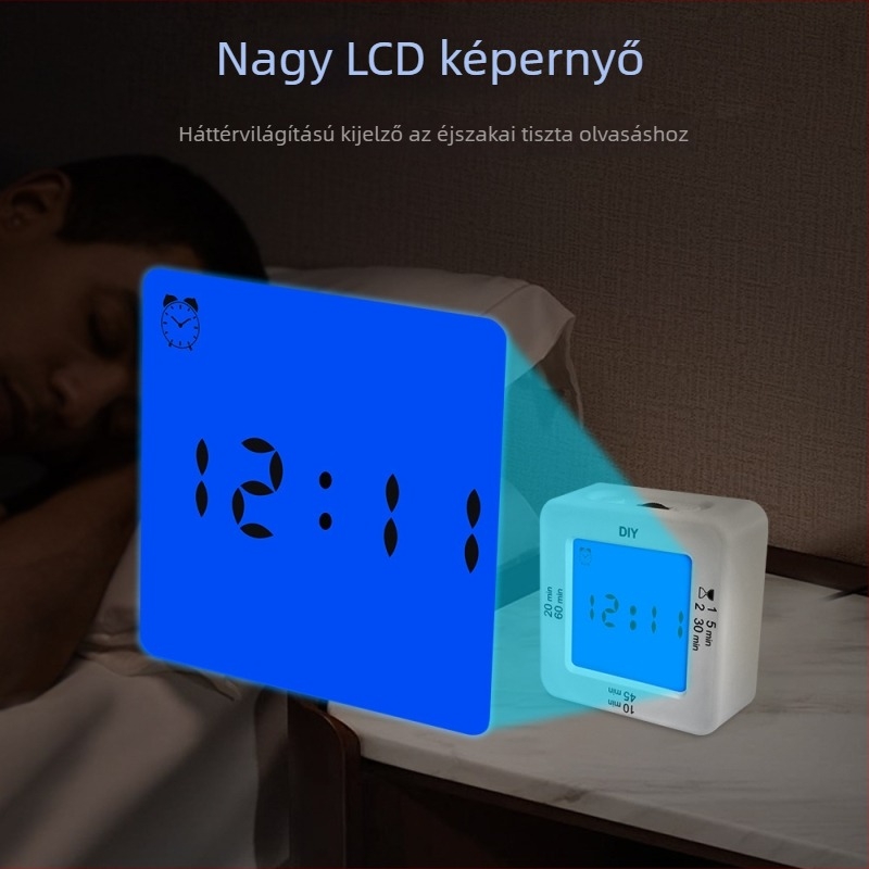 Gravitációs érzékelővel ellátott időzítő gyerekeknek — önfegyelem a tanulásban és az időgazdálkodásban, 2 az 1-ben ébresztőóra