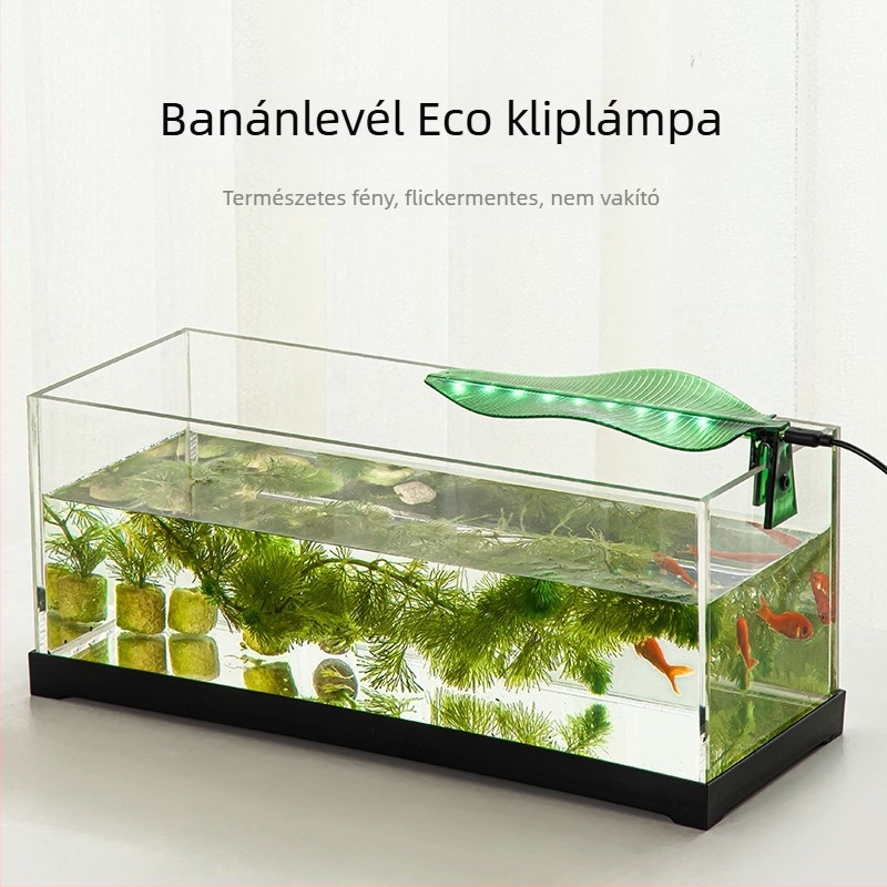 LED akvárium lámpa klipszes, USB tápegység, vízálló, 1W, PC ház