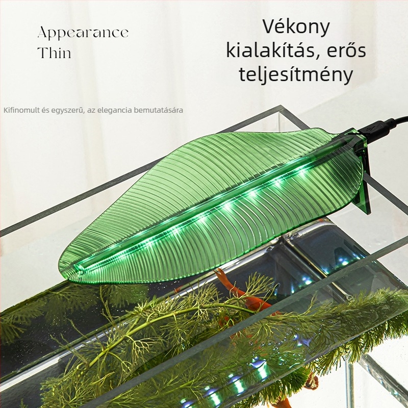 LED akvárium lámpa klipszes, USB tápegység, vízálló, 1W, PC ház