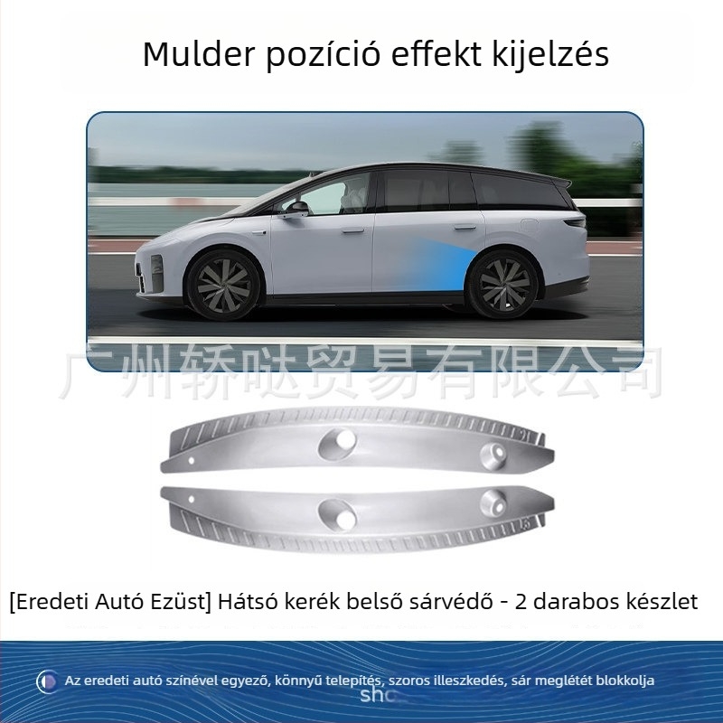 Ideal i8/i6-hoz készült sárvédő készlet – járműspecifikus, első és hátsó, műanyag, 2025-ös modellév, automata váltó