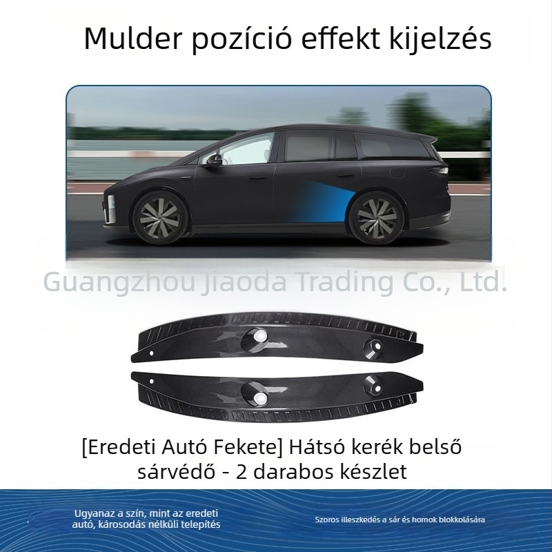 Ideal i8/i6-hoz készült sárvédő készlet – járműspecifikus, első és hátsó, műanyag, 2025-ös modellév, automata váltó