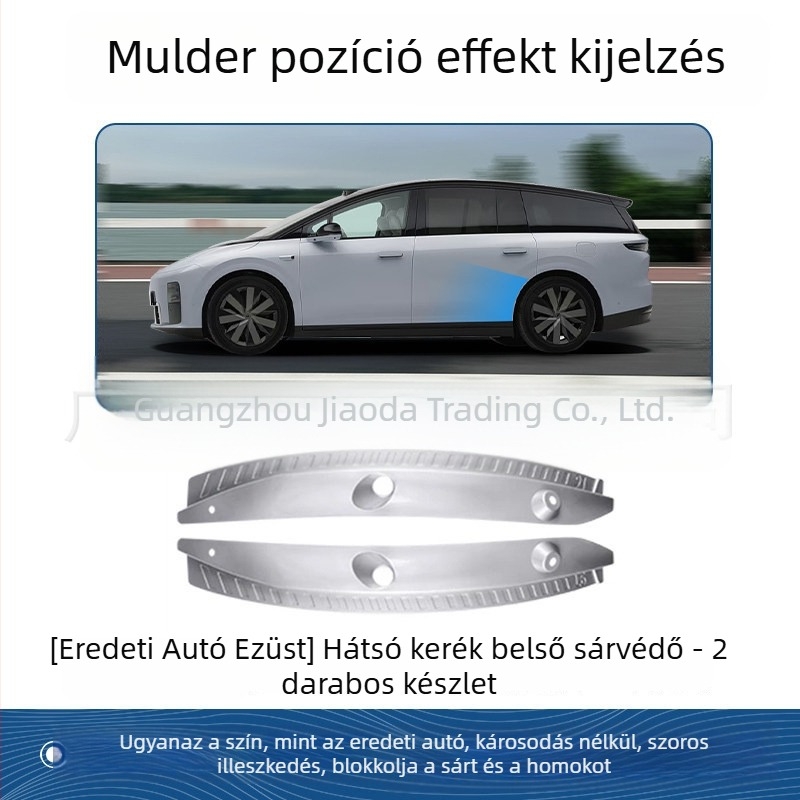 Ideal i8/i6-hoz készült sárvédő készlet – járműspecifikus, első és hátsó, műanyag, 2025-ös modellév, automata váltó