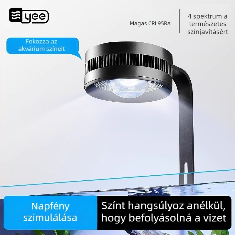 LED akváriumi downlight lámpa – WRGB teljes spektrum, növényekhez, 35W, alumíniumötvözet