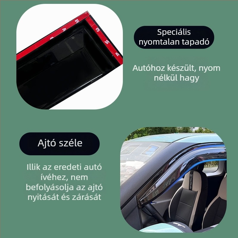 Autóablak esővédő – ötvözet + gyémánt, kompatibilis a Changan Lumin modelllel