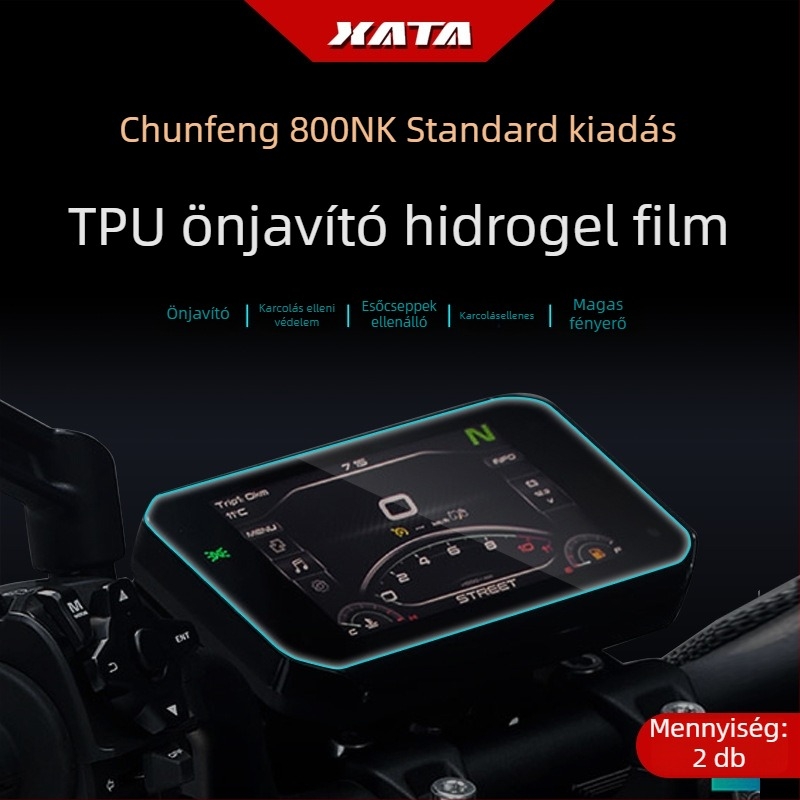 Motorkerékpár műszerfal védőfólia CFMOTO 800NK/800MT – anti-karcolódás, HD, Xiutai