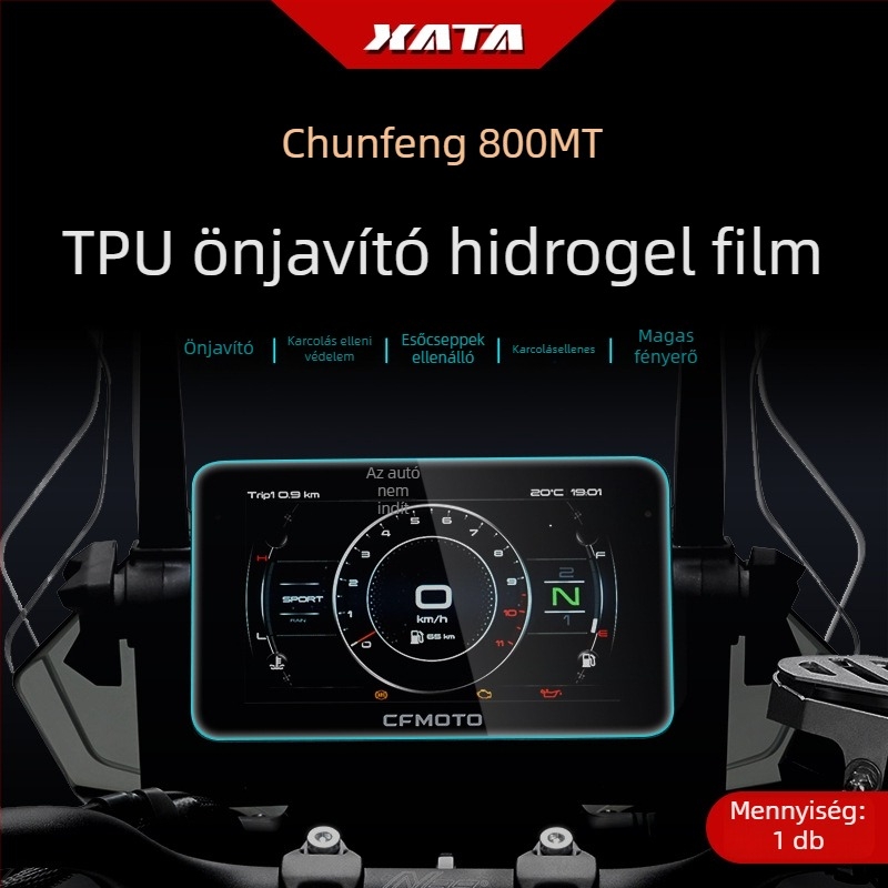 Motorkerékpár műszerfal védőfólia CFMOTO 800NK/800MT – anti-karcolódás, HD, Xiutai